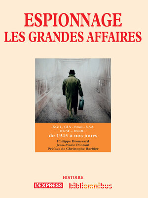 cover image of Espionnage--Les grandes affaires
